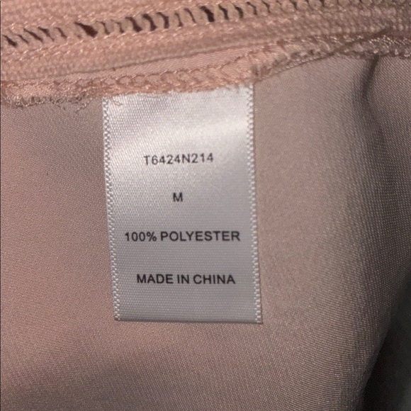 TART size medium Light Pink Spaghetti Strap camisole Top cut out detail trim - Picture 5 of 6